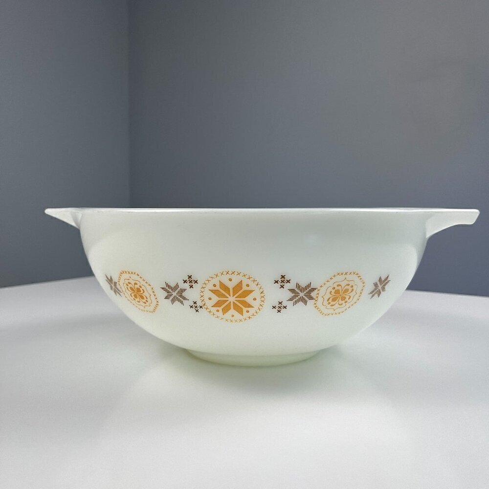 Vtg Pyrex town and country cinderella mixing nesting bowl #444
